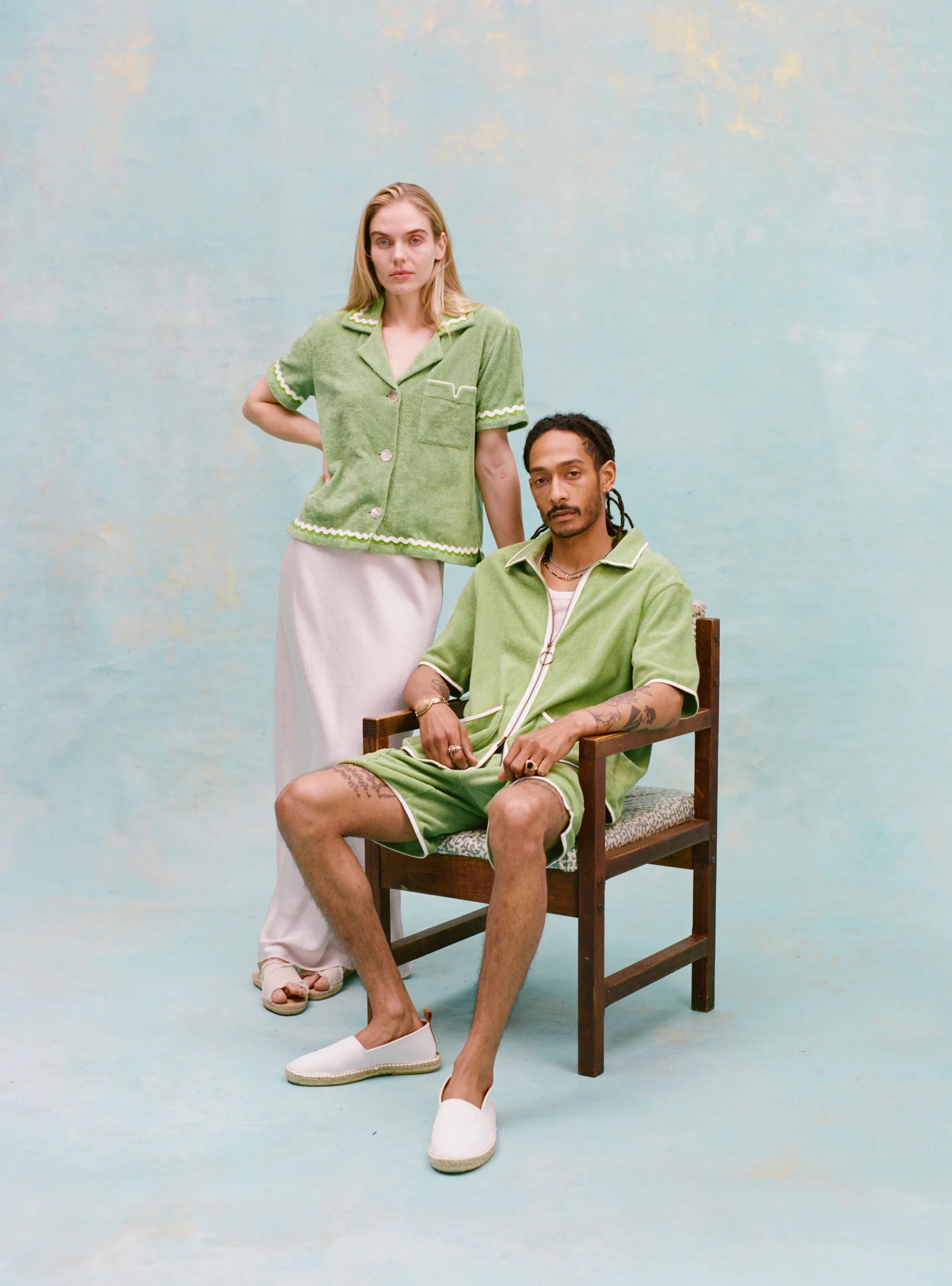 'Rick Rack' Cabana ~ Crop Cut (Green) - Image 6