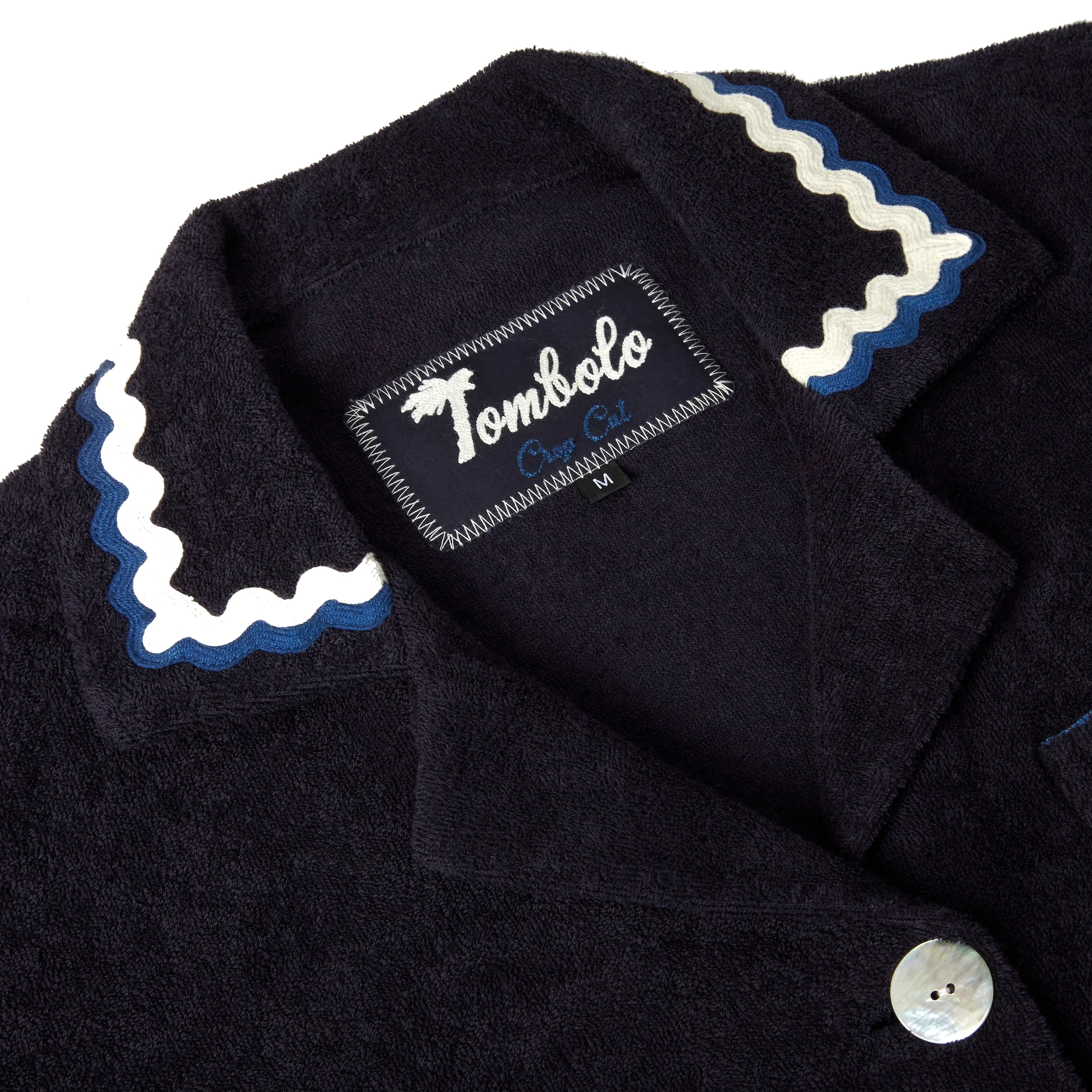 'Rick Rack' Cabana ~ Crop Cut (Midnight Blue) - Image 3