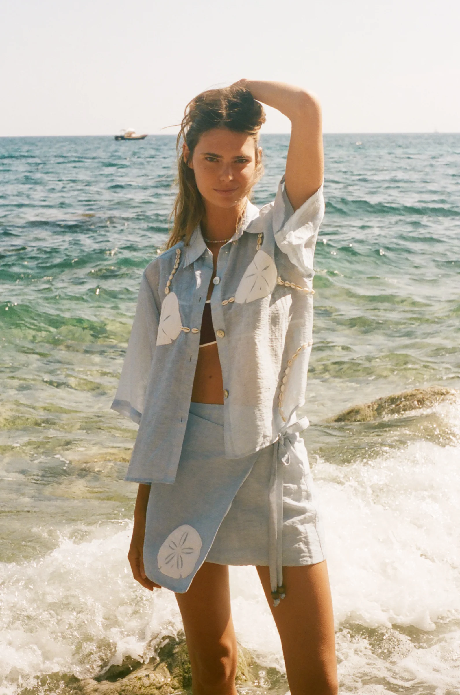 ‘Sand Dollar Stimulus’ Hand Towel Mini Skirt - Image 5
