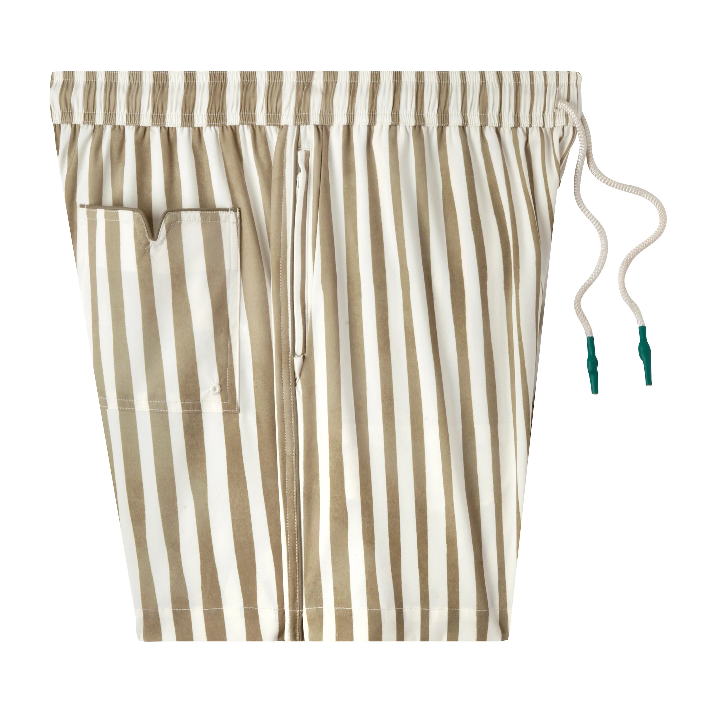 ‘Striper’ Swim Trunks (Green) - Image 4