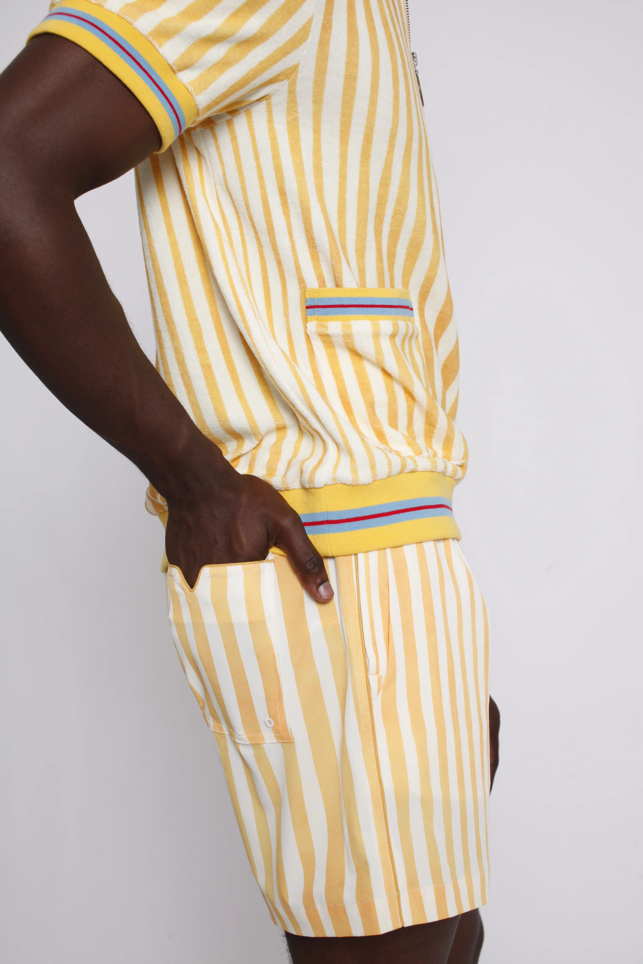 ‘Striper’ Swim Trunks (Yellow) - Image 6