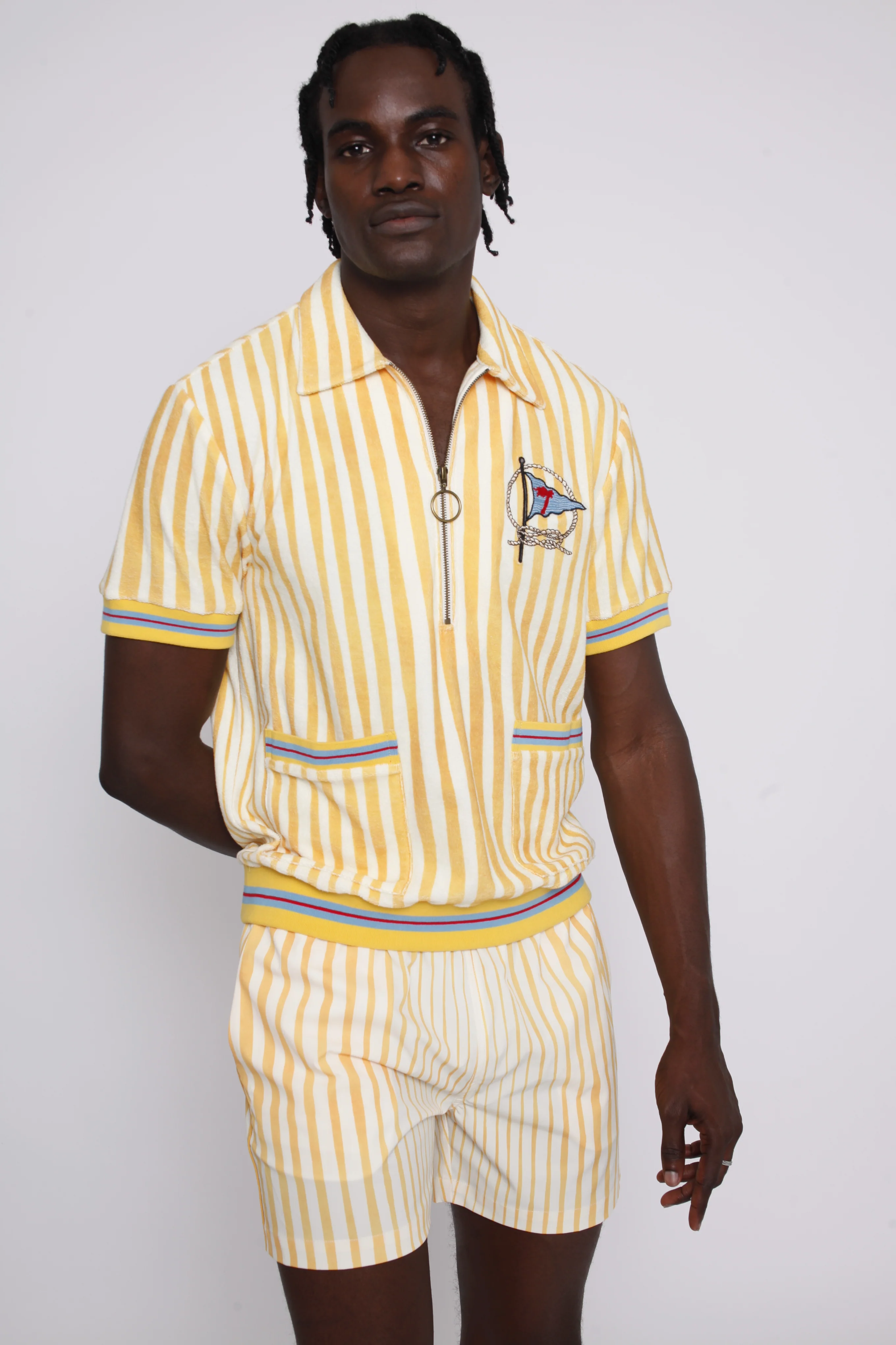 ‘Striper’ Swim Trunks (Yellow) - Image 7