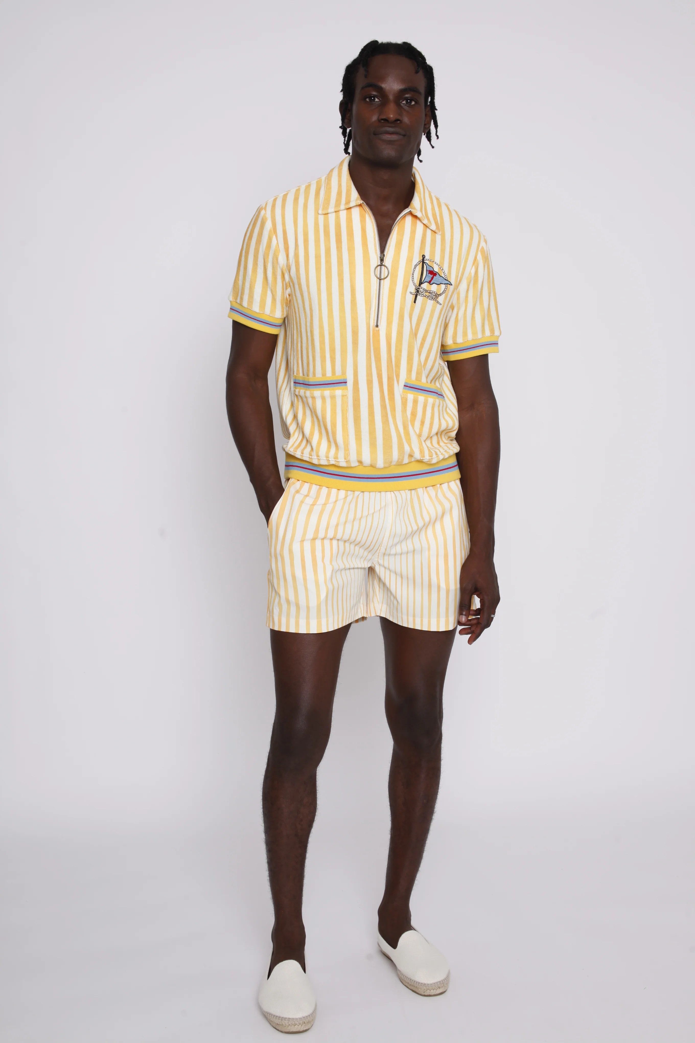 ‘Striper’ Swim Trunks (Yellow) - Image 8