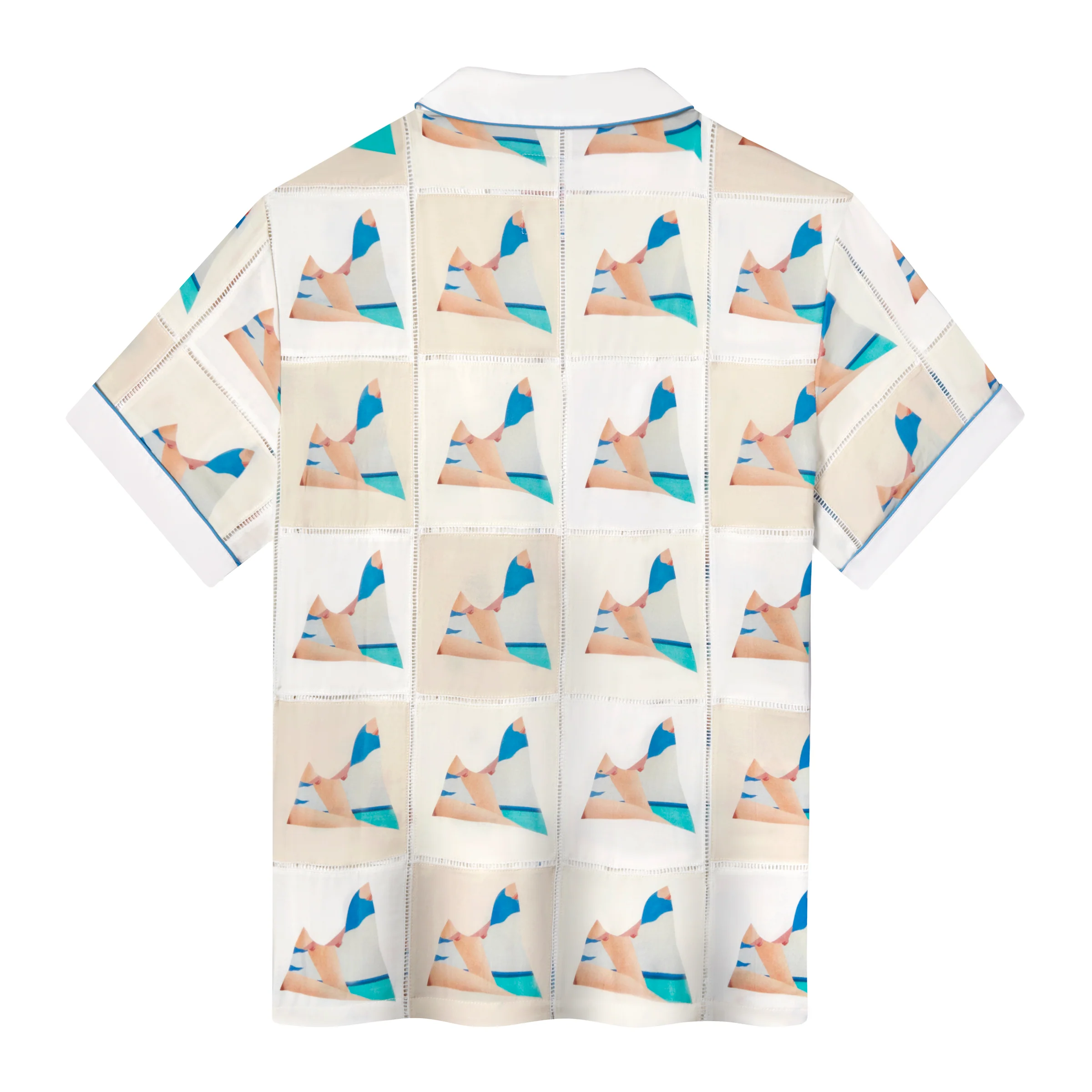 ‘Tom Wesselmann - Seascape Drop-Out’ Patchwork (Silk & Cotton Twill) - Image 13