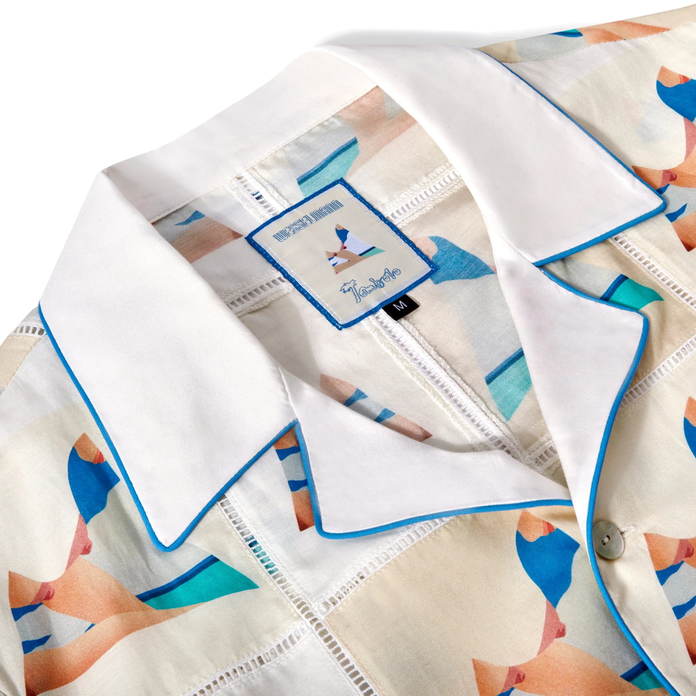 ‘Tom Wesselmann - Seascape Drop-Out’ Patchwork (Silk & Cotton Twill) - Image 4