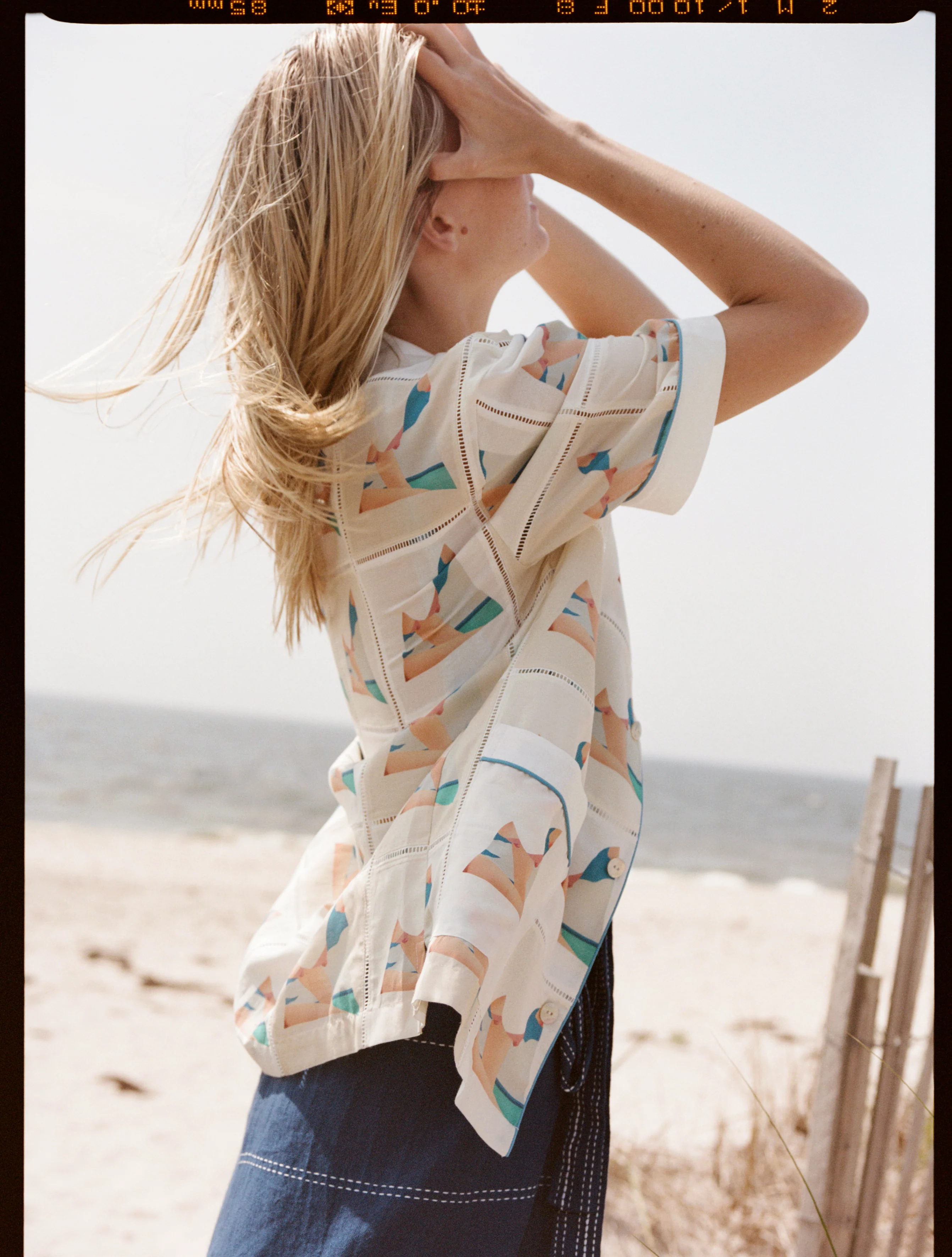 ‘Tom Wesselmann - Seascape Drop-Out’ Patchwork (Silk & Cotton Twill) - Image 5