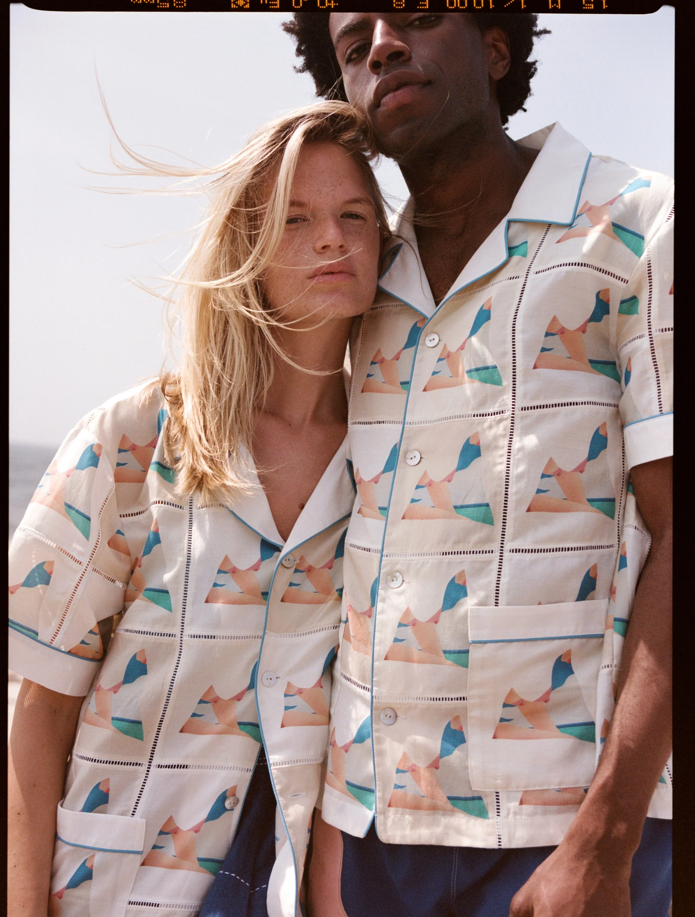‘Tom Wesselmann - Seascape Drop-Out’ Patchwork (Silk & Cotton Twill) - Image 7