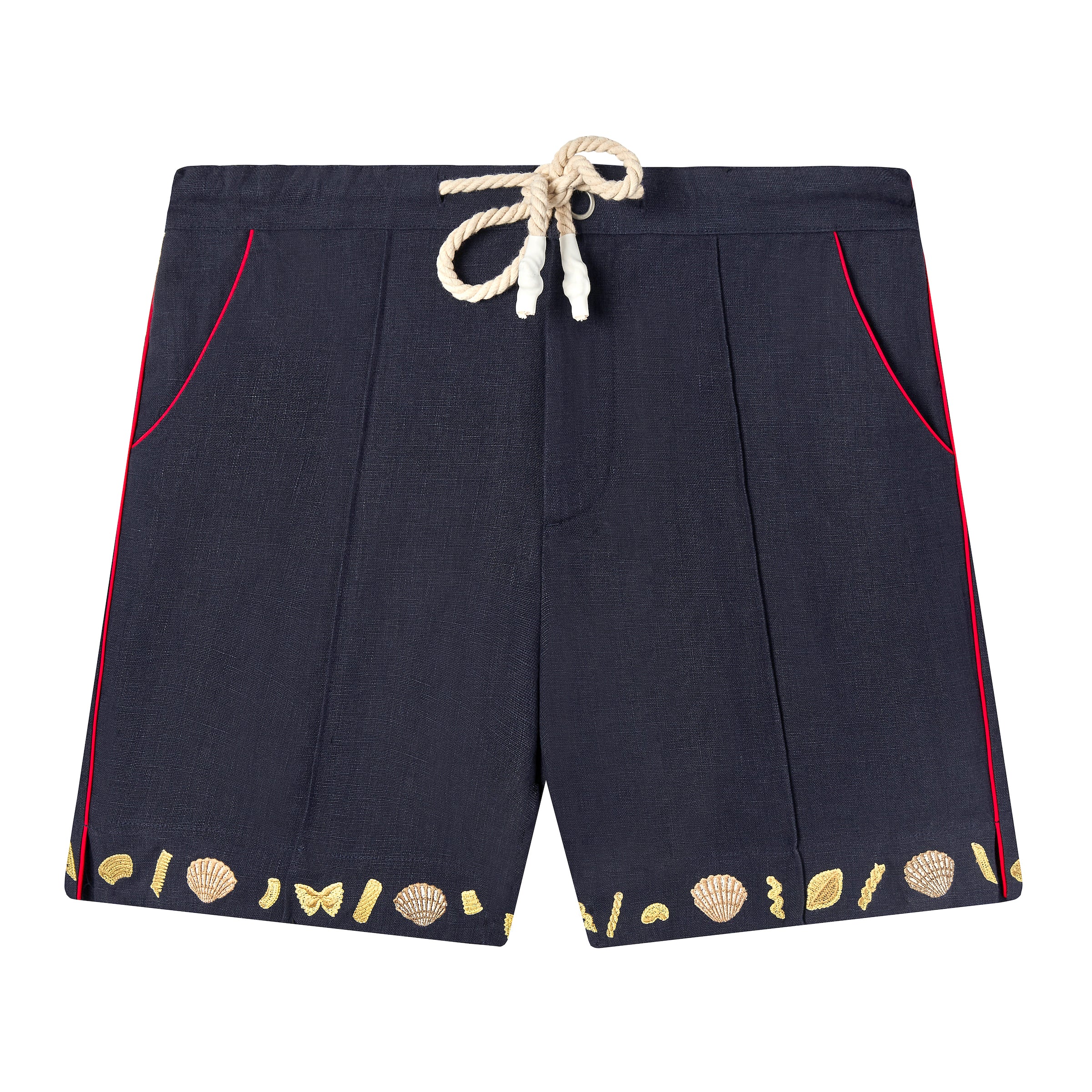 'Vongole!' Cabana Shorts (Navy) - Image 12
