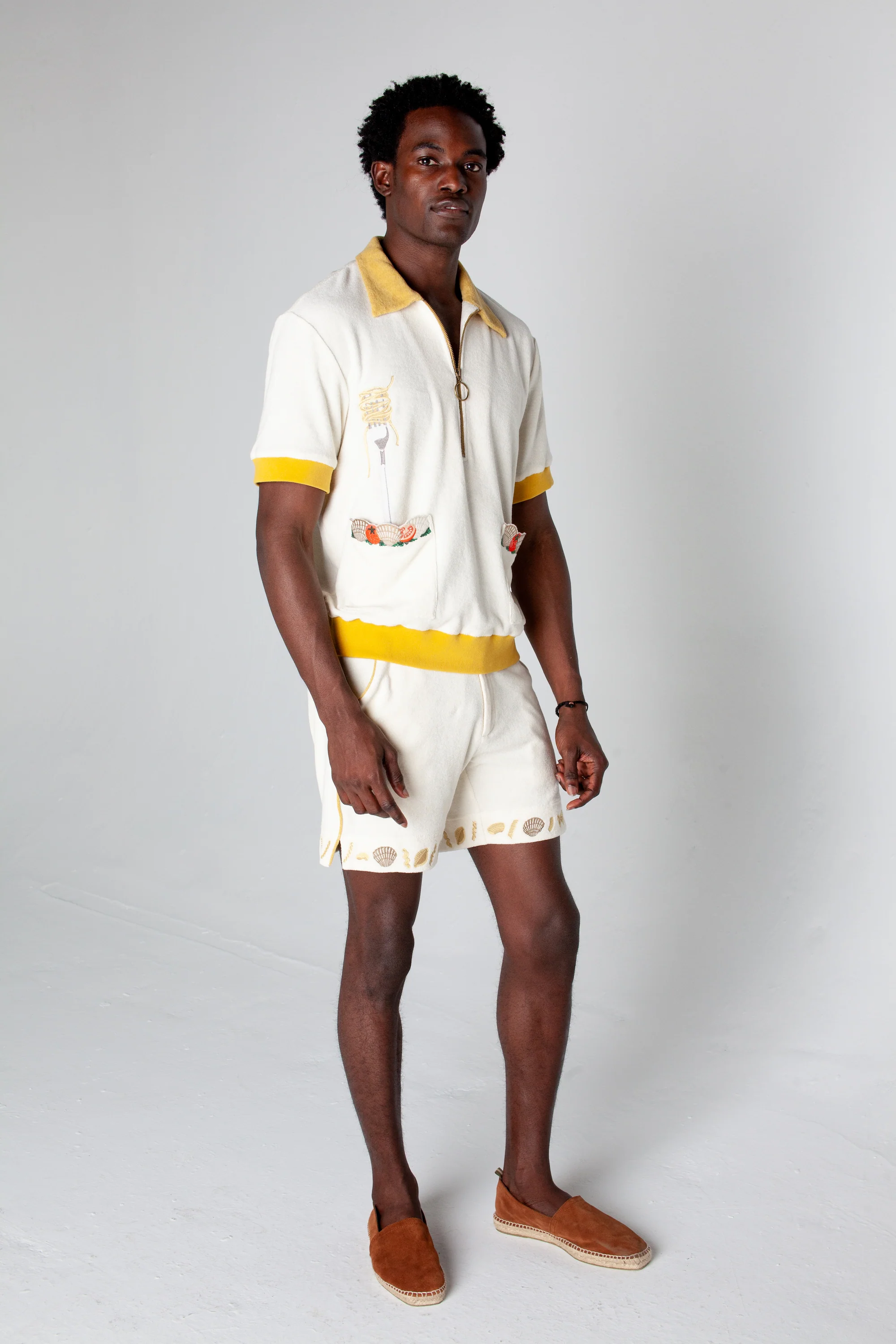 ‘Vongole!’ Cabana Shorts (Terrycloth) - Image 4