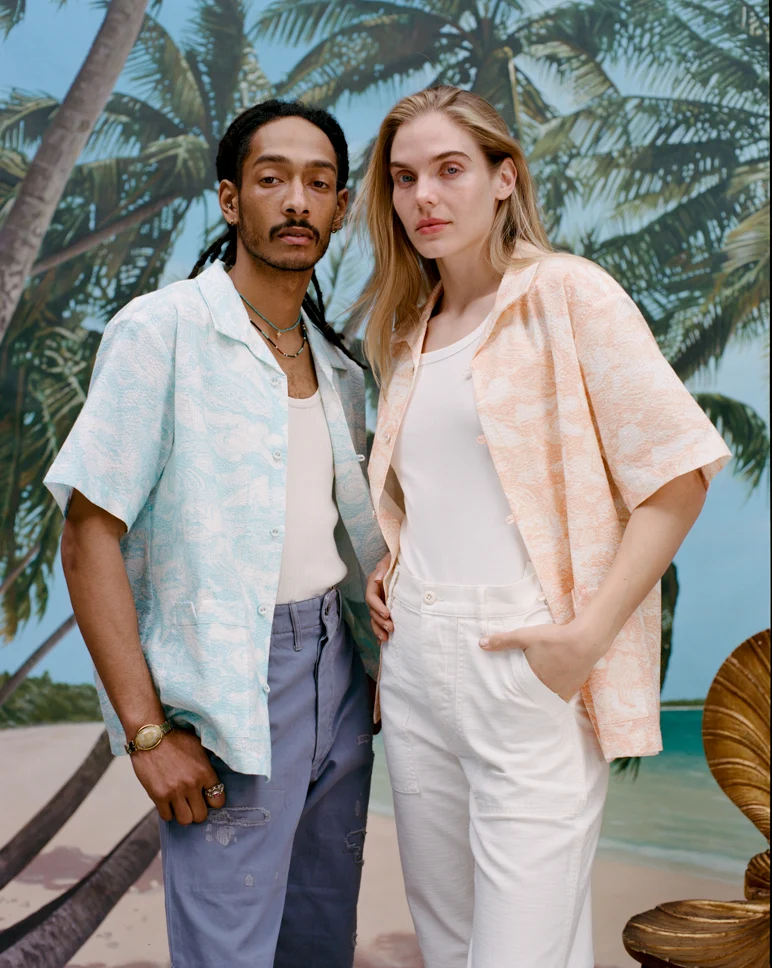 Voyager Shirt (Aqua Seersucker) - Image 6