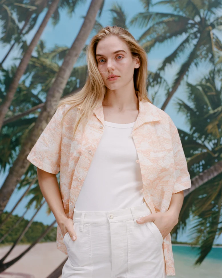 Voyager Shirt (Coral Seersucker) - Image 4